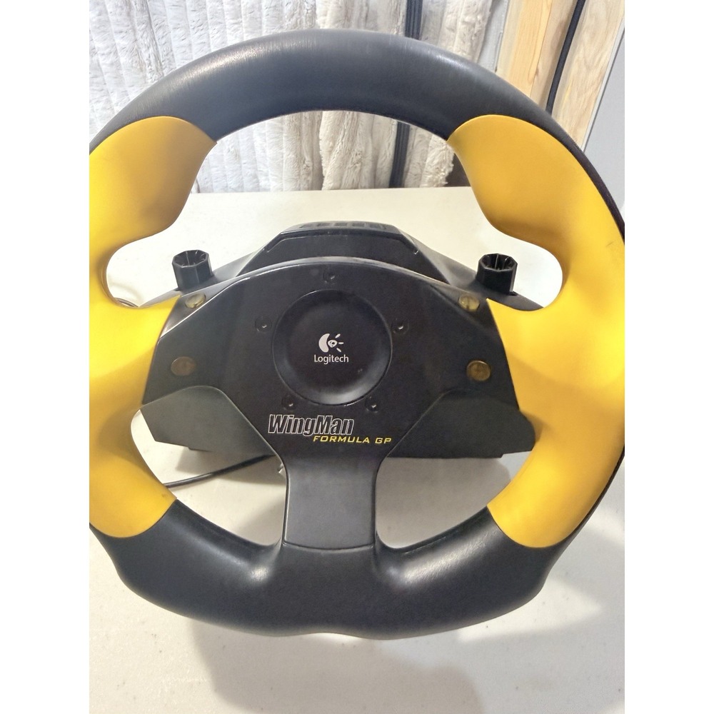 Logitech WingMan Formula GP Steering Wheel and‎ Pedals 863185-0000